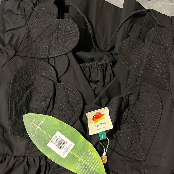 FARM Rio Black Puff Sleeve Dress - Picture 5 of 6